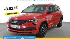 Rojo Usado 2021 Skoda Karoq SportLine SUV | 22.300 € (Precio justo)