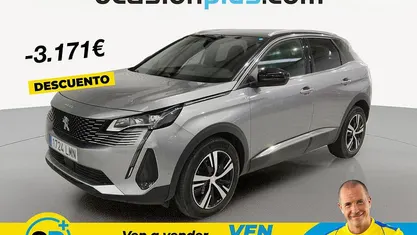 Usado Peugeot 3008 GT 130 CV (95 kW) 2021 Gris Pickup/Camioneta