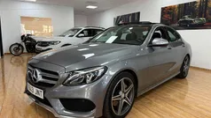 Gris / plata Usado 2016 Mercedes C220 AMG line Berlina | 24.499 € (Caro)