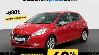 Rojo Usado 2015 Peugeot 208 Style Utilitario | 8520 € (Precio justo)