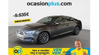 Usado Audi A5 S-Line 190 CV (139 kW) 2019 Gris Coupe