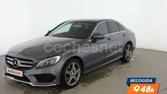 Gris Usado 2017 Mercedes C200 AMG line Berlina | 26.999 € (Precio justo)