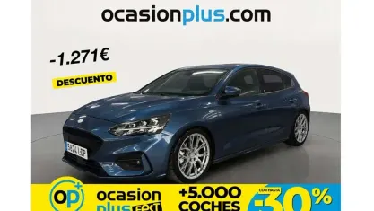 Brugt Ford Focus ST-Line 125 HK (91 kW) 2019 Blå Hatchback