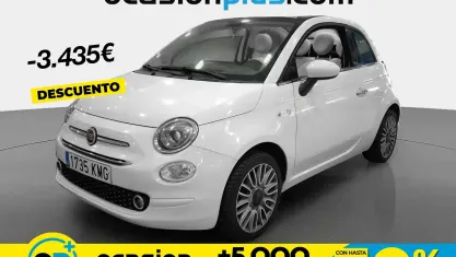 Usado Fiat 500 Lounge 69 CV (50 kW) 2018 Blanco Descapotable