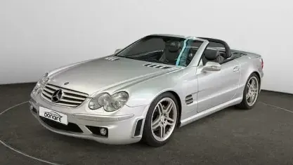 Usado Mercedes SL500 306 CV (225 kW) 2002 Gris / plata Descapotable