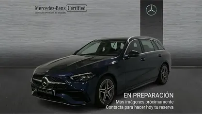 Brugt Mercedes C220 AMG line 200 HK (147 kW) 2024 Blå Stationcar
