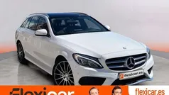 Blanco Usado 2015 Mercedes C220 AMG line Familiar | 17.290 € (Precio justo)