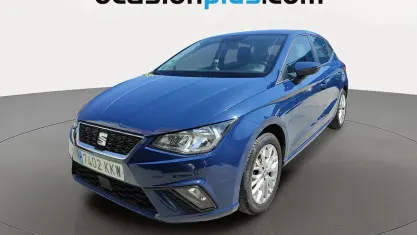 Usado Seat Ibiza Style 95 CV (69 kW) 2018 Azul Utilitario