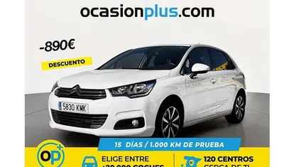 Usado Citroën C4 PureTech 110 CV (80 kW) 2018 Blanco Utilitario