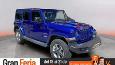 Azul Usado 2019 Jeep Wrangler Sahara SUV | 44.990 € (Precio justo)