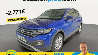 Usado VW T-Cross Advance 110 CV (80 kW) 2022 Azul SUV