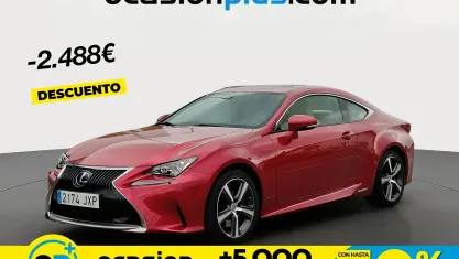 Usado Lexus RC300h Executive Line 223 CV (164 kW) 2017 Rojo Coupe