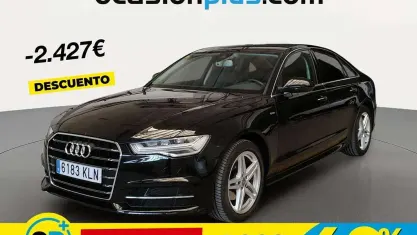 Usado Audi A6 S-Line 190 CV (139 kW) 2018 Negro Berlina
