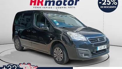 Usado Peugeot Partner Active 99 CV (72 kW) 2016 Negro Monovolumen