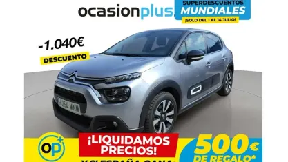Usado Citroën C3 PureTech 83 CV (61 kW) 2024 Gris plata Utilitario