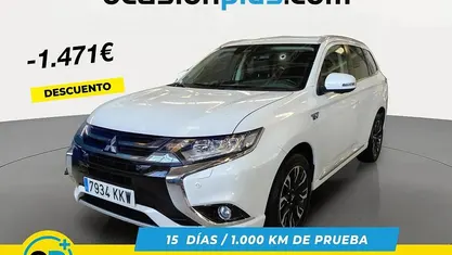 Brugt Mitsubishi Outlander P-HEV 203 HK (149 kW) 2018 Hvid Pickup / Ladvogn