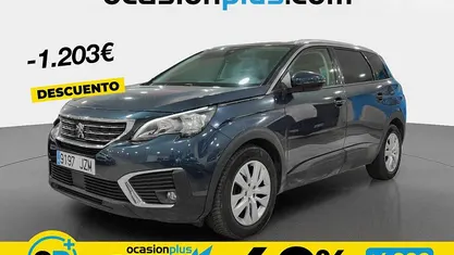 Usado Peugeot 5008 Active 120 CV (88 kW) 2017 Azul Monovolumen