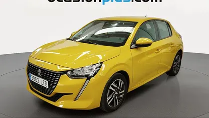 Usado Peugeot 208 Allure 102 CV (75 kW) 2020 Amarillo Utilitario
