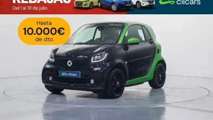 Usado Smart ForTwo Electric Drive Passion 60 kW (82 CV) 2018 Negro Coupe