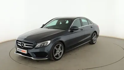 Usado Mercedes C220 AMG line 170 CV (125 kW) 2016 Gris Berlina
