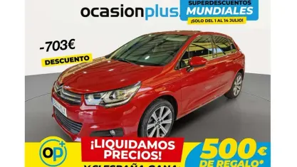 Usado Citroën C4 PureTech 110 CV (80 kW) 2018 Rojo Utilitario