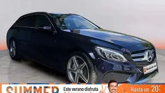 Azul Usado 2017 Mercedes C220 AMG line Familiar | 25.990 € (Un poco caro)
