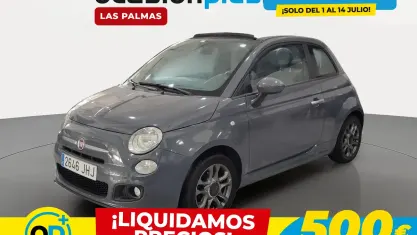 Usado Fiat 500 S 69 CV (50 kW) 2015 Gris Descapotable