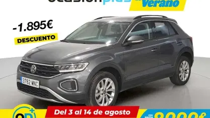 Usado VW T-Roc Life 110 CV (80 kW) 2024 Gris SUV