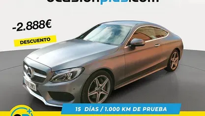 Usado Mercedes C300 AMG 245 CV (180 kW) 2017 Gris Coupe