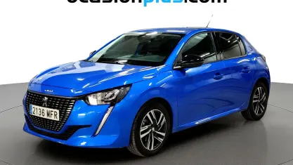 Usado Peugeot 208 Allure 102 CV (75 kW) 2023 Azul Utilitario