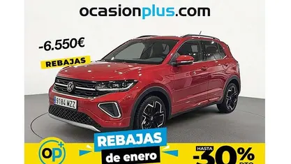 Rojo Usado 2025 VW T-Cross R-line SUV | 22.900 € (Precio justo)