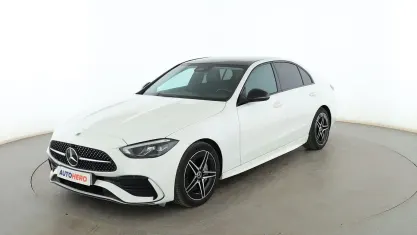 Usado Mercedes C220 AMG line 220 CV (161 kW) 2022 Blanco Berlina