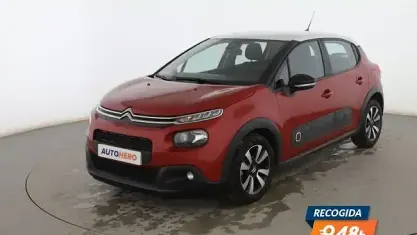 Käytetty Citroën C3 Feel 100 HP (73 kW) 2018 Punainen Viistoperä