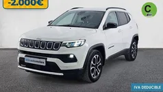 Blanco Usado 2022 Jeep Compass Limited SUV | 21.890 € (Precio justo)