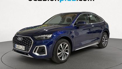 Käytetty Audi Q5 Sportback S-Line 163 HP (119 kW) 2022 Sininen Katumaasturi