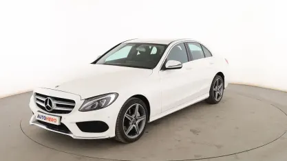 Usado Mercedes C220 AMG line 170 CV (125 kW) 2017 Blanco Berlina