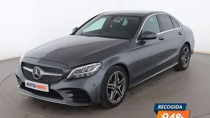 Gris Usado 2019 Mercedes C200 AMG line Berlina | 24.799 € (Precio justo)