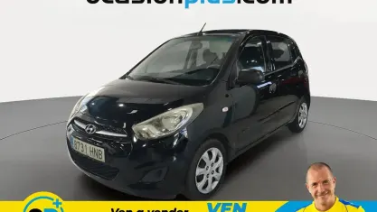 Usado Hyundai i10 Comfort 86 CV (63 kW) 2012 Negro Utilitario