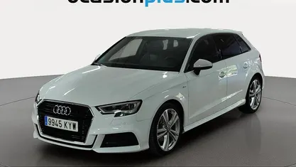 Usado Audi A3 Sportback S-Line 116 CV (85 kW) 2019 Blanco Utilitario