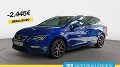 Azul Usado 2018 Seat Leon FR Familiar | 15.450 € (Precio justo)
