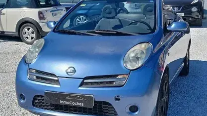 Begagnad Nissan Micra C+C Tekna 88 HK (64 kW) 2006 Blå Cab