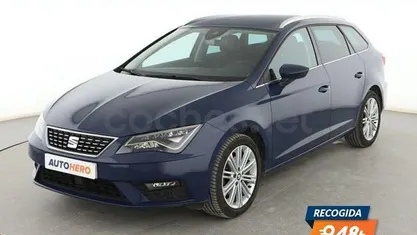 Usado Seat Leon XCELLENCE 150 CV (110 kW) 2018 Azul Familiar