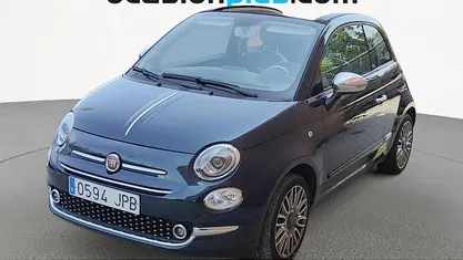 Usado Fiat 500C Lounge 69 CV (50 kW) 2016 Azul Descapotable