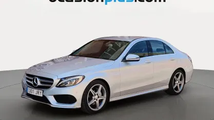 Usado Mercedes C220 AMG line 170 CV (125 kW) 2016 Gris plata Berlina