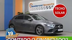 Gris Usado 2019 Mercedes A180 AMG line Berlina | 26.900 € (Precio justo)