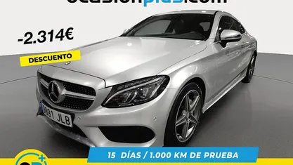Gris plata Usado 2016 Mercedes C220 AMG line Coupe | 22.676 € (Super precio)