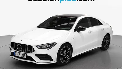 Usado Mercedes CLA200 AMG 150 CV (110 kW) 2021 Blanco Berlina