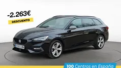Negro Usado 2022 Seat Leon FR Familiar | 23.900 € (Precio justo)