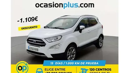 Usado Ford Ecosport Titanium 100 CV (73 kW) 2018 Blanco SUV