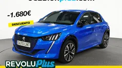 Azul Usado 2021 Peugeot e-208 GT Utilitario | 18.490 € (Buen precio)